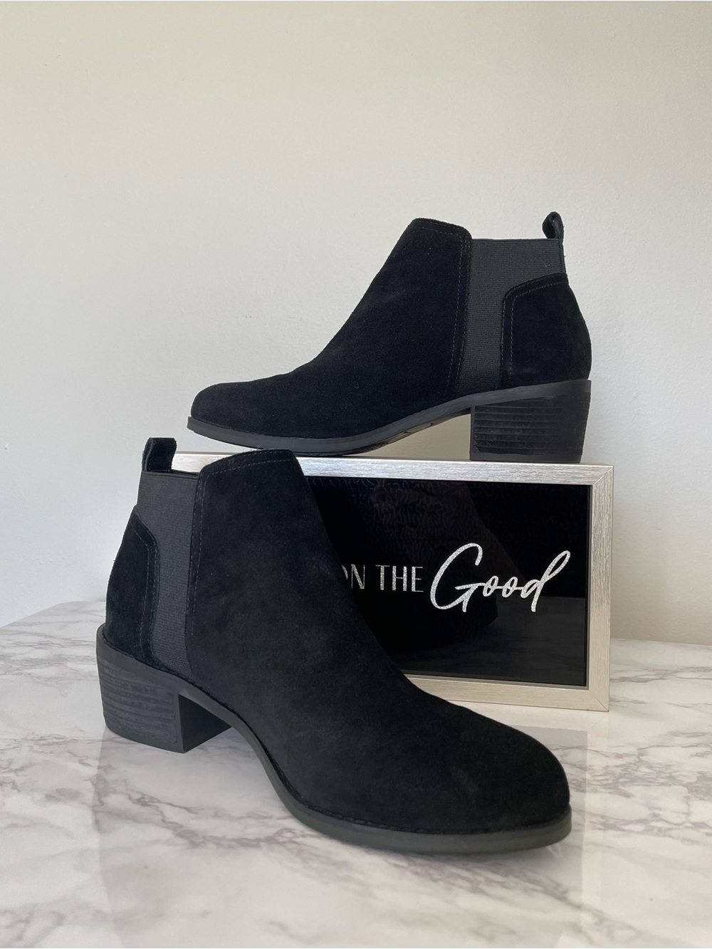 Kelly & Katie Zora Black Suede Chelsea Ankle Boot